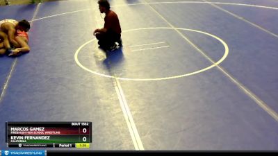 92 lbs Semifinal - Marcos Gamez, Firebaugh High School Wrestling vs Kevin Fernandez, California