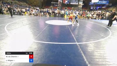 100 lbs Cons 32 #1 - William Du Chemin, Wisconsin vs Jeredy Nilges, Kansas