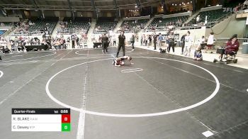 49 lbs Quarterfinal - ROWDY BLAKE, R.A.W. vs Copper Dewey, Tulsa Blue T Panthers