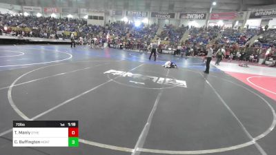 70 lbs Round Of 32 - Tayson Manly, Other Team vs Connor Buffington, Montezuma-Cortez Middle School