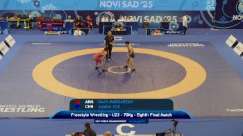 70 kg 1/8 Final - Davit Margaryan, Armenia vs Junbin Yue, China