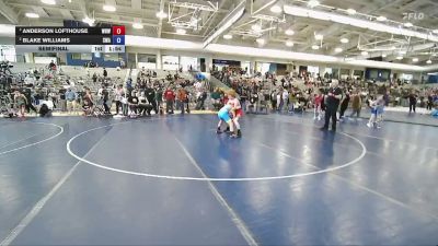 98 lbs Semifinal - Anderson Lofthouse, White Rhino Wrestling vs Blake Williams, Sanderson Wrestling Academy