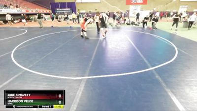 217-238 lbs Round 3 - Jake Kingzett, North Dakota vs Harrison Velde, Iowa