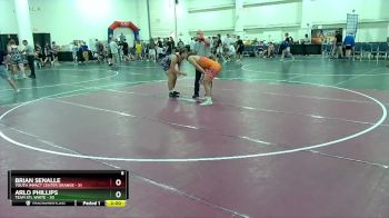 190 lbs Round 2 (6 Team) - Brian Senalle, Youth Impact Center Orange vs Arlo Phillips, Team STL White