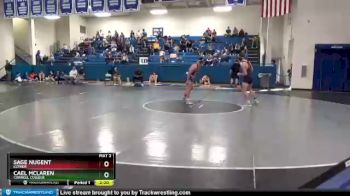 184 lbs Semifinal - Cael Mclaren, Cornell College vs Sage Nugent, Luther