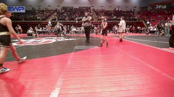 64 lbs Quarterfinal - Hollis Federico, Muskogee Rougher Youth Wrestling vs Hayden Wenetshlager, Salina Wrestling Club