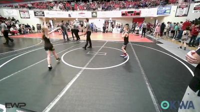 64 lbs Rr Rnd 4 - Jack Clover, Wyandotte Youth Wrestling vs Marley Breeding, Locust Grove Youth Wrestling