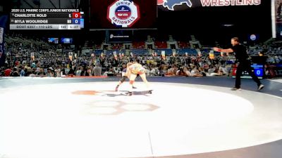 110 lbs Champ. Rd Of 16 - Charlotte Nold, Illinois vs Myla Woolridge, Missouri