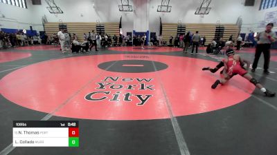 108 lbs Consi Of 16 #2 - Navarrion Thomas, Port Richmond-PSAL vs Luis Collado, Murry Bergtraum-PSAL