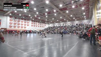 120 lbs Cons. Round 1 - Donovan George, Olentangy Liberty vs Nico Lallo, North Royalton