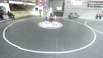 56 lbs Cons. Quarters - Mateo Melendez vs Lincoln Whittenburg, Ceres Pups Wrestling Club