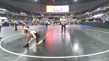 6A 120 lbs Cons. Round 3 - Ty Goggans, Fort Payne vs Brylynn Brite, Athens