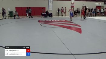 57 kg Consi Of 16 #1 - Ethan Perryman, Cyclone Regional Training Center C-RTC vs Garett Lautzenheiser, Ohio Regional Training Center