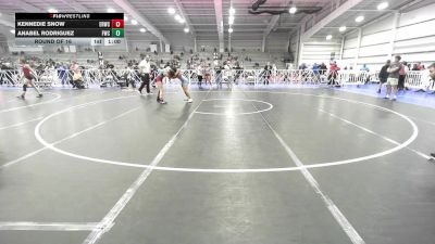 132 lbs Round Of 16 - Kennedie Snow, East Rowan Wrestling Club vs Anabel Rodriguez, Wrecking Crew Dream Crushers