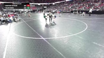 D2-132 lbs Quarterfinal - Sawyer Ostrum, Nekoosa/Assumption/Port Ed. vs Talon Berg, Osceola