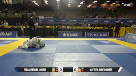 Matthew John Thornton vs Ronald Perales Lorenzo 2026 Pan Jiu Jitsu IBJJF Championship