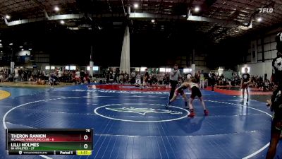 75 lbs Semifinals (4 Team) - Theron Rankin, RICHMOND WRESTLING CLUB vs Lilli Holmes, 84 ATHLETES