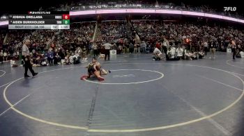 2A 106 lbs Quarterfinal - Aiden Burkholder, Trinity vs Joshua Orellana, West Wilkes High School