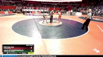 2A 144 lbs Semifinal - Peyton Cox, Washington vs Nikolas Karamaniolas, Chicago (St. Patrick)