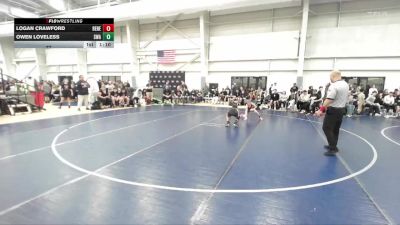83 lbs Semis (4 Team) - Owen Loveless, Sanderson Wrestling Academy vs LOGAN CRAWFORD, Santas Misfits