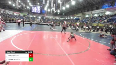 58 lbs Consolation - Jesus Vasquez, Duran Elite vs Quade Gustafson, Badlands Elite