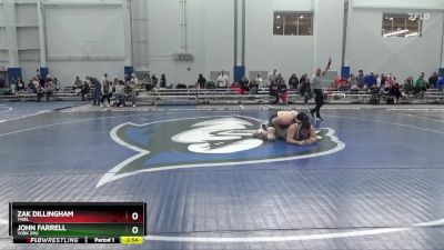 285 lbs Cons. Round 3 - John Farrell, York (PA) vs Zak Dillingham, Thiel