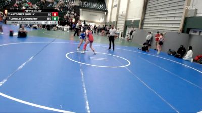 128-135 lbs Cons. Semi - Kaydence Shelly, Republic County vs Lorelei Granberry, Norton Wrestling Club