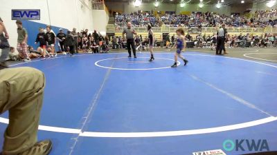 52 lbs Rr Rnd 2 - Landon Sanders, Miami vs Obadiah Boyd, Harrah Little League Wrestling