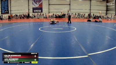 110 lbs Rd# 9- 2:15pm Saturday Final Pool - Levi Ikenberry, VA Team Predator vs Kalob Rodriguez, PA Blue