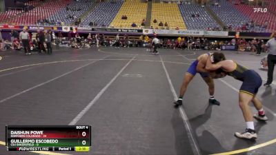 165 lbs Round 1 (16 Team) - Guillermo Escobedo, CSU Bakersfield vs Daishun Powe, Northern Colorado