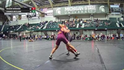 157 lbs Semifinal - Mason Shrader, Central Michigan vs Chance McClane, Arizona State