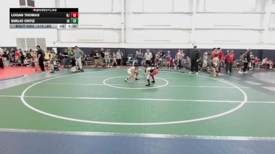 J-75 lbs Consi Of 16 #2 - Logan Thomas, NJ vs Emilio Ortiz, IN