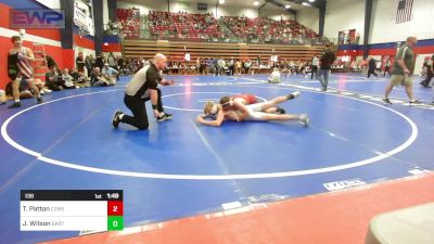 138 lbs Quarterfinal - Turbo Patton, Coweta Wrestling vs Jeremy Wilson, Bartlesville