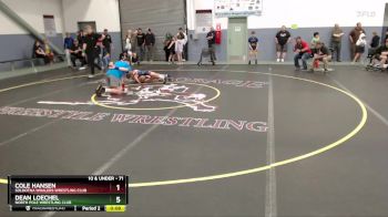 71 lbs Cons. Round 2 - Cole Hansen, Soldotna Whalers Wrestling Club vs Dean Loechel, North Pole Wrestling Club