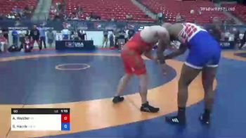 88 lbs Quarterfinal - Arthur Weidler, New York vs Gerald Harris, Hurricane Wrestling Academy