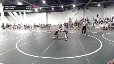 70 lbs Final - Brody Luzano, Inland Elite WC vs Jase Dalton, Mantanona TC