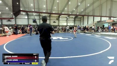 124 lbs Semifinal - Abigail Gamm, WA vs Adyson Lewis, WA