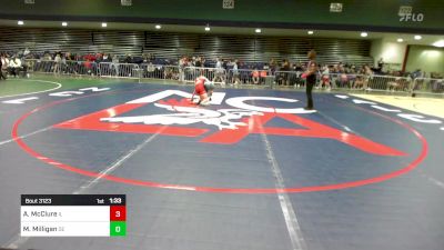 113 lbs Consi Of 64 #2 - Aidan McClure, IL vs Mason Milligan, DE