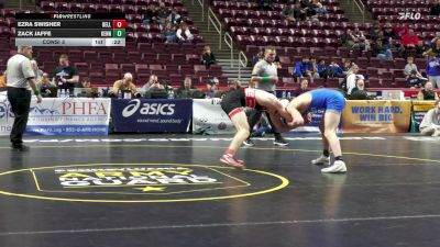 152 lbs Consi 3 - Ezra Swisher, Bellefonte vs Zack Jaffe, Kennett