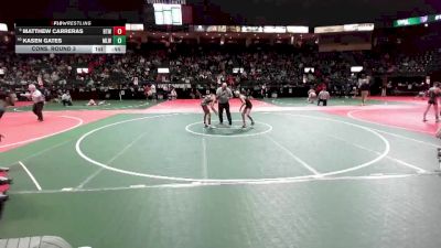 90 lbs Cons. Round 3 - Kasen Gates, MLW2 vs Matthew Carreras, BTWA