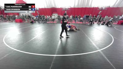 138 lbs Quarters - Cael Puderbaugh, Bobcat Wrestling Club vs Gage Spurgeon, Sebolt Wrestling Academy