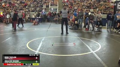 50 lbs Quarterfinal - Reid Taylor, Teays Valley vs Deacon Shank, Clyde Amatuer Wrestling