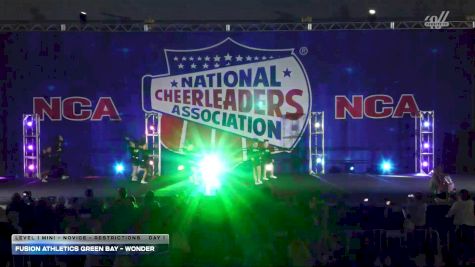 Fusion Athletics Green Bay - Wonder [2026 L1 Mini - Novice - Restrictions Day 1] 2026 NCA Milwaukee Classic