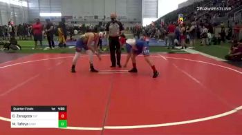 122 lbs Quarterfinal - Carlos Zaragoza, Tuf California Wrestling Academy vs Max Tafoya, Chaparral WC