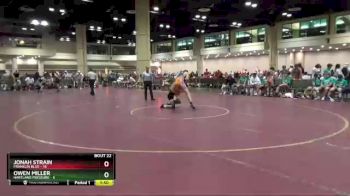 132 lbs Round 6 (8 Team) - Jonah Strain, Franklin Blue vs Owen Miller, Hartland Pressure