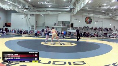 150 lbs Champ. Round 1 - Ethan DeTray, Lake Erie Wrestling Club vs Giovanni Duniec, Ohio