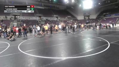 105 lbs 3rd Place Match - Colt Bartel, Durango Wrestling vs Laydon Knox, Open Mats Wrestling Club