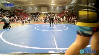 155 lbs Quarterfinal - Caleb Sickler, Skiatook Youth Wrestling vs JORDAN MCKINNEY, Team Tulsa Wrestling Club