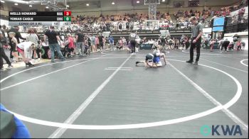 61 lbs Consi Of 8 #2 - Wells Howard, Marlow Outlaws vs Tobias Cagle, Choctaw Ironman