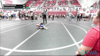 40 lbs Consi Of 8 #2 - Stetson Phillips, Smith Wrestling Academy vs Kailor Spigner, Tonkawa Takedown Club